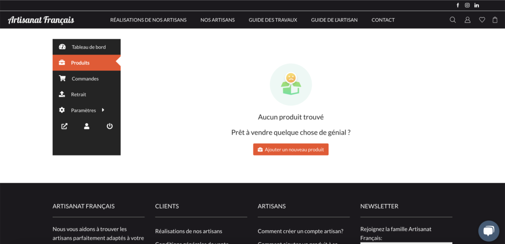 Comment ajouter un produit à sa boutique - Ajouter un nouveau produit