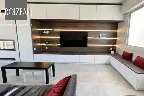 Meuble TV blanc 2