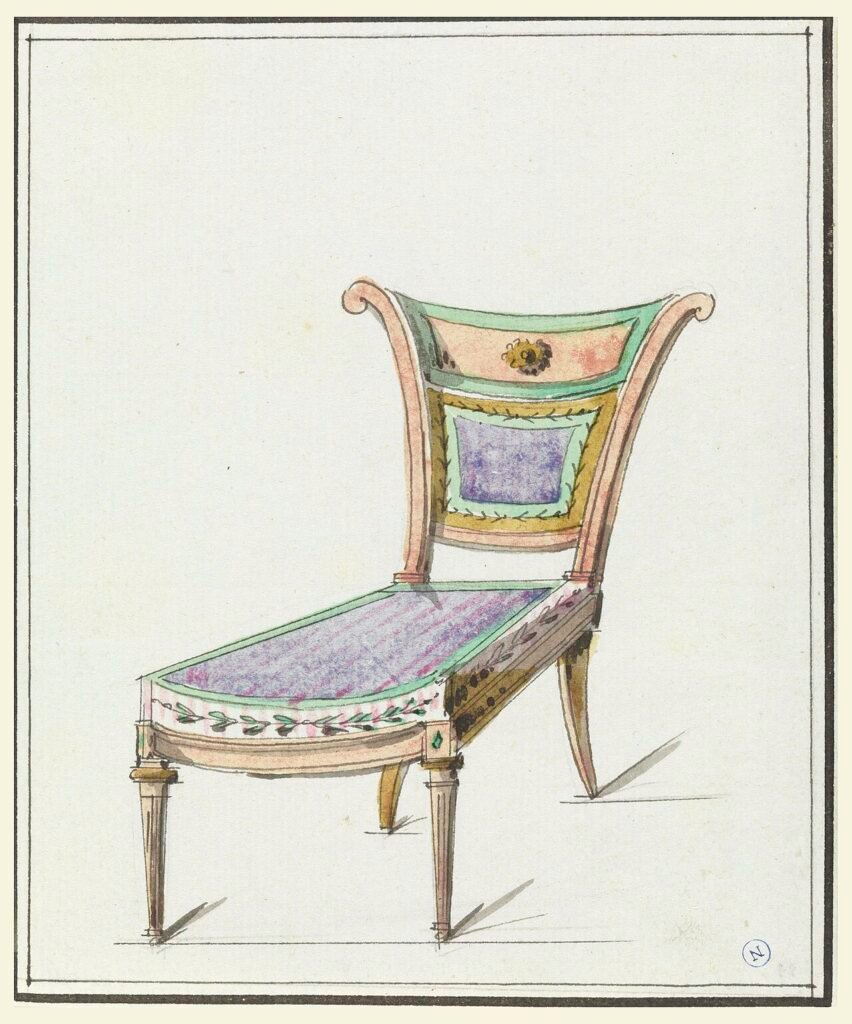 Drawing, Design for a Chair, 1790 (CH 18218689)